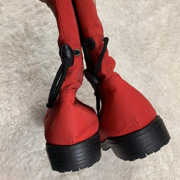Vintage Crater Ridge Lena red ankle cinch boots, 7W - Picture 4 of 7